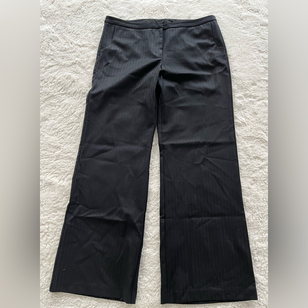 Vintage Express Women's Black Pinstripe Pants